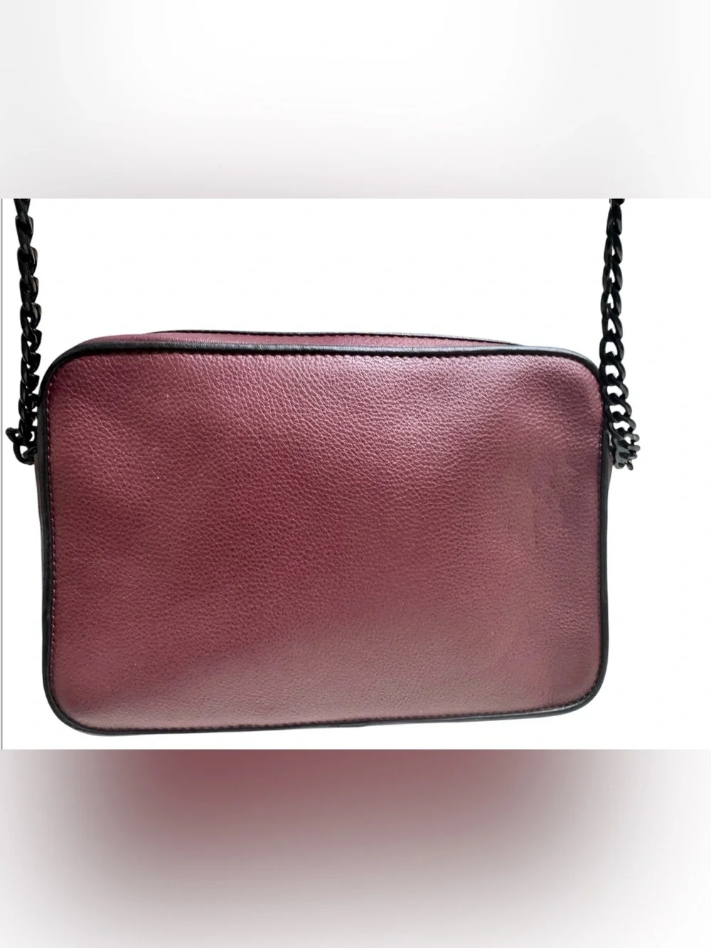 Michael Kors Pebbled Leather Crossbody in Wine